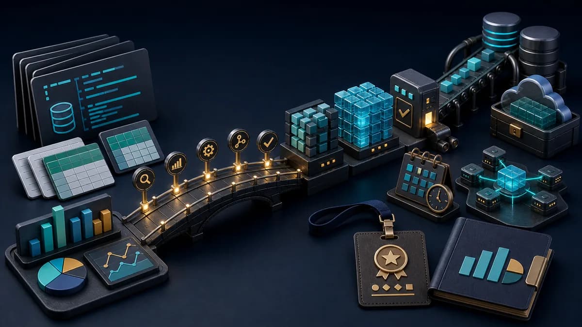 Hero image for Data Analyst to Data Engineer Learning Path 2026