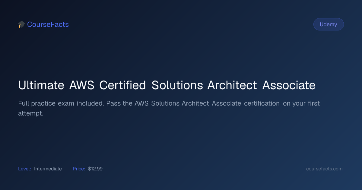 Ultimate AWS Certified Solutions Architect Associate Review 2026 ...