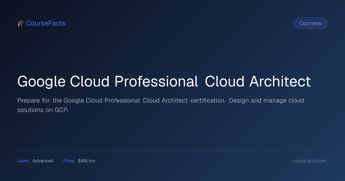 Google Cloud Professional Cloud Architect Review 2026 | CourseFacts